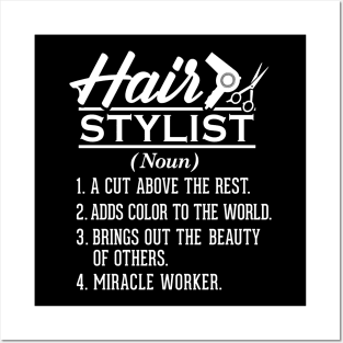 Barber Hairdresser Hairstylist Barbershop Posters and Art